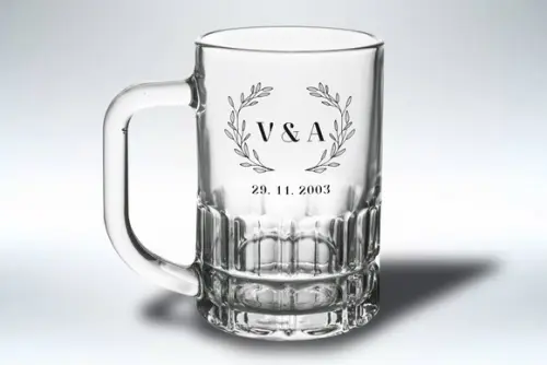Caneca Personalizada de Chopp Vidro 300ml 24 Unidades