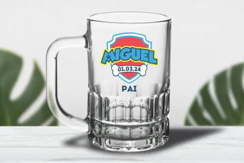 Caneca Personalizada de Chopp Vidro 300ml 36 Unidades