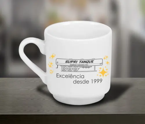 Caneca Personalizada Porcelana Bela Vista 220ml 200 Unidades