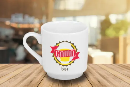 Caneca Personalizada Porcelana Bela Vista 220ml 48 Unidades