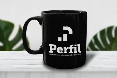 Caneca Personalizada Preta 300ml - 24 Unidades