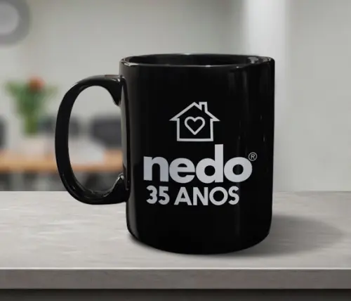 Caneca Personalizada Preta 300ml 48 Unidades