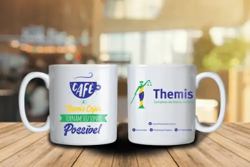 Caneca Porcelana Personalizada 250ml 48 Unidades