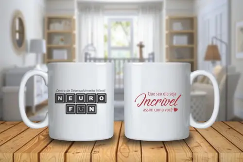 Caneca Porcelana Personalizada 250ml 48 Unidades