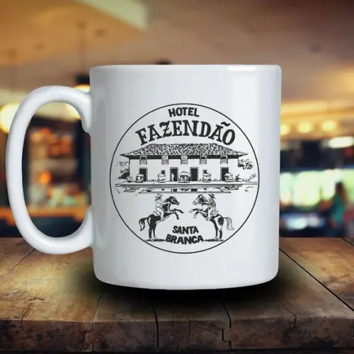 Caneca Porcelana Personalizada 250ml 48 Unidades
