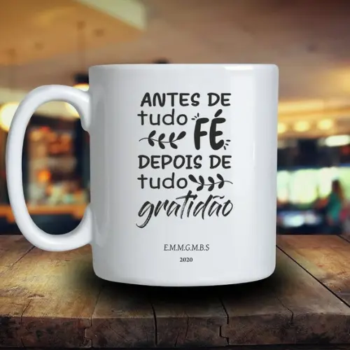 Caneca Porcelana Personalizada 250ml 48 Unidades