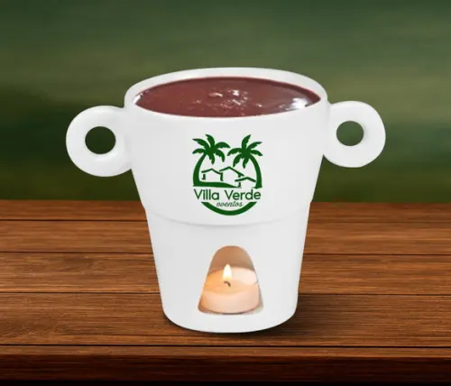 Caneca Porcelana Personalizada 250ml Fondue 24 Unidades