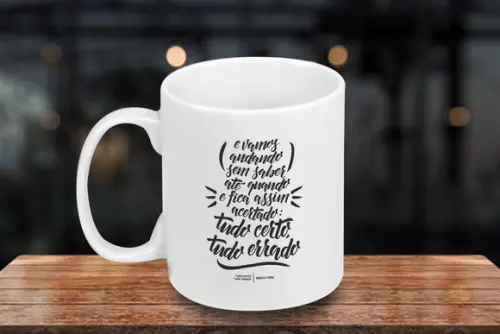 Caneca Porcelana Personalizada 300 ml - Kit 36 Unidades