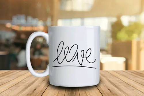 Caneca Porcelana Personalizada 300 ml - Kit 48 Unidades