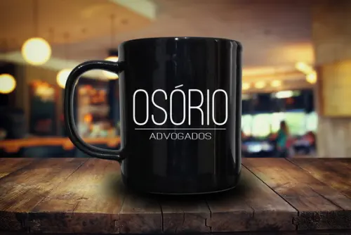 Caneca Porcelana Personalizada Preta 300ml 48 Unidades