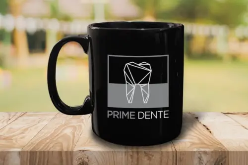 Caneca Preta Personalizada 300ml - Kit 50 Unidades