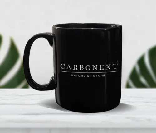 Caneca Preta Personalizada de 300ml - Kit 100 Unidades