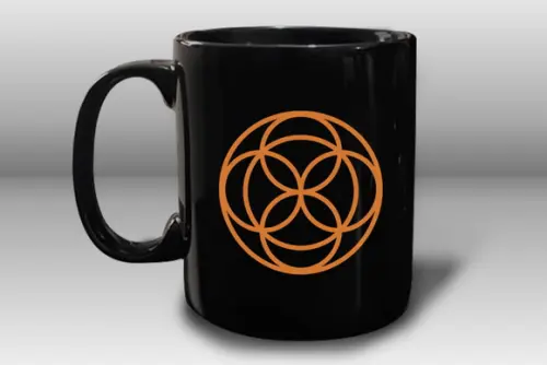 Caneca Preta Personalizada de Porcelana 300ml - 12 Unidades