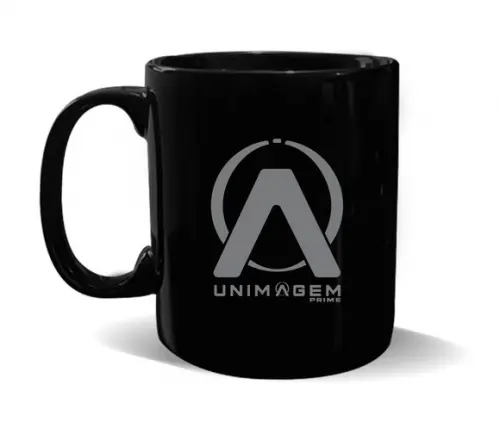 Caneca Preta Personalizada de Porcelana 300ml - 200 Unidades