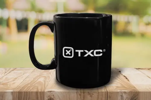 Caneca Preta Personalizada de Porcelana 300ml - 36 Unidades