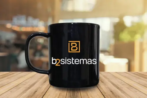 Caneca Preta Personalizada de Porcelana 300ml - 48 Unidades