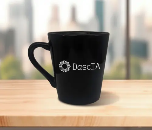 Caneca Preta Personalizada Tulipa 120ml - Kit 100 Unidades