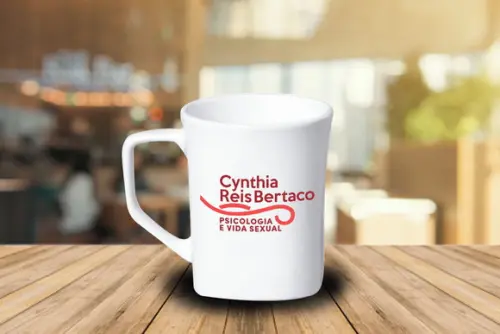 Caneca Quadrada Personalizada 160ml Porcelana - 12 Unidades