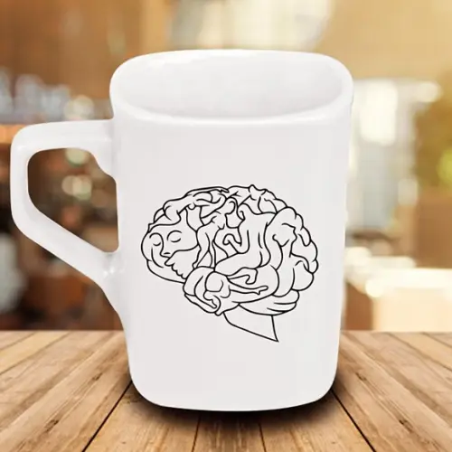 Caneca Quadrada Personalizada 160ml Porcelana - 250 Unidades
