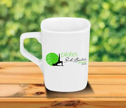Caneca Quadrada Personalizada 160ml Porcelana - 250 Unidades