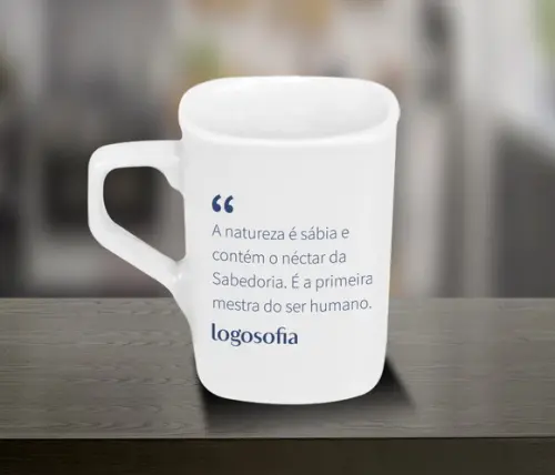 Caneca Quadrada Personalizada 160ml Porcelana - 50 Unidades