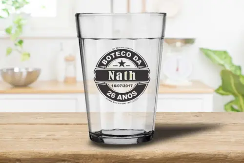 Kit 100 Copos Personalizados Americano 190ml 100 Unidades