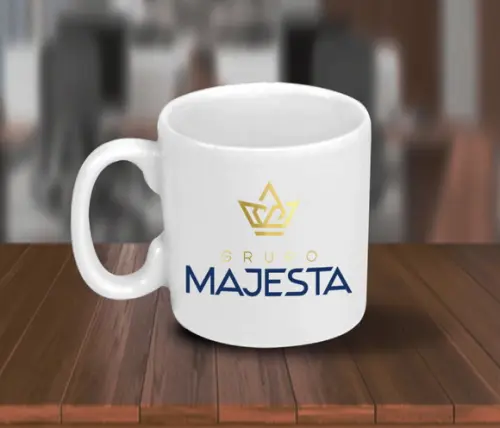 Mini Caneca Personalizada de 100ml Porcelana - 300 Unidades