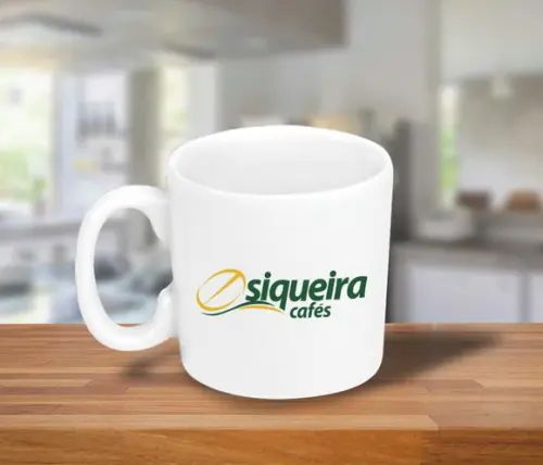 Mini Caneca Personalizada de 100ml Porcelana - 300 Unidades
