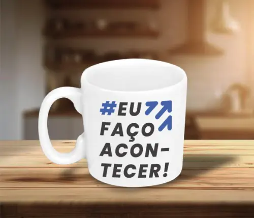 Mini Caneca Personalizada de 100ml Porcelana - 36 Unidades