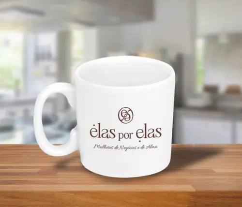 Mini Caneca Personalizada de 100ml Porcelana - 48 Unidades