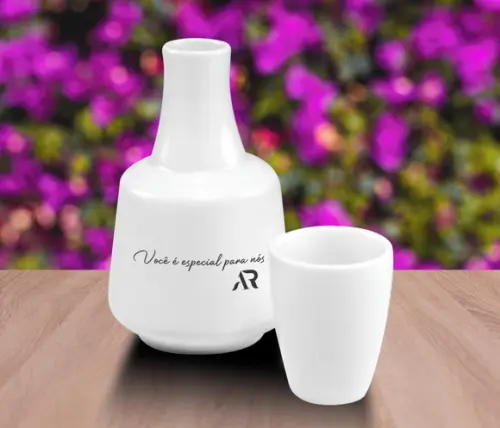 Moringa Personalizada de Porcelana de 500ml - 48 Unidades