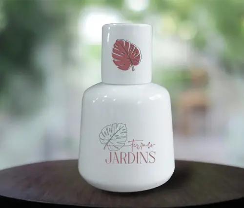 Moringa Personalizada de Porcelana de 500ml - 48 Unidades