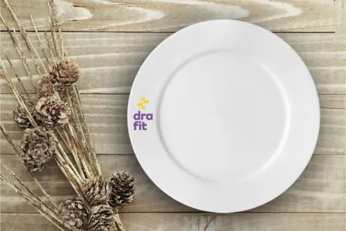 Prato Sobremesa 18cm Porcelana 24 Unidades