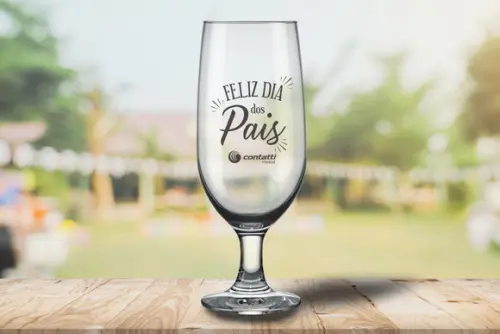 Taça de Chopp Personalizada de Vidro 300ml 24 Unidades
