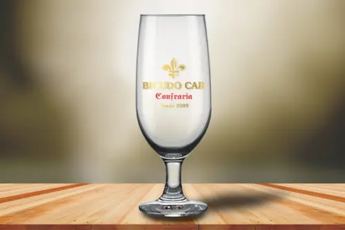 Taça de Chopp Personalizada de Vidro 300ml 48 Unidades