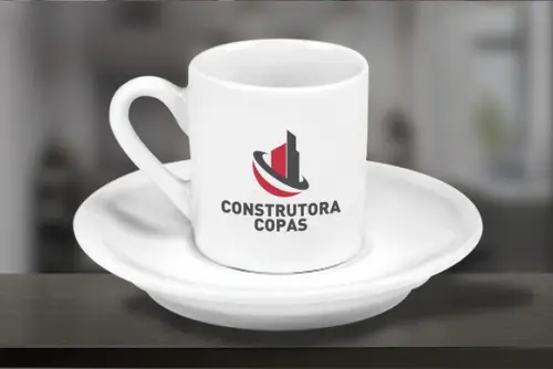 Xicara Café Porcelana Branca 55 ml Mini 12 Unidades