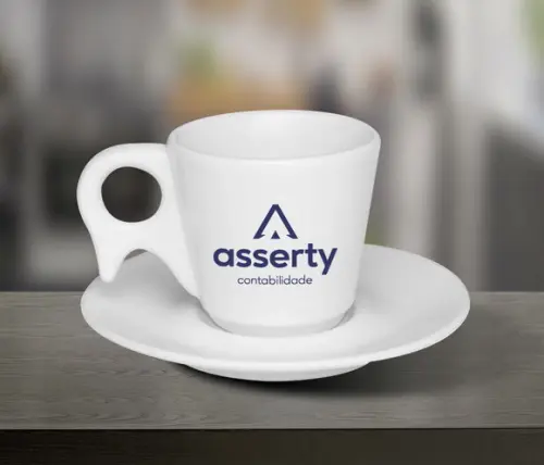 Xicara Cappuccino 200ml Personalizada Pirâmide 12 Unidades