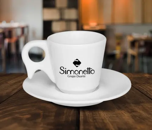 Xicara Cappuccino 200ml Personalizada Pirãmide 12 Unidades