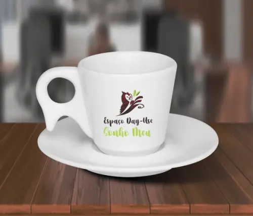 Xicara Cappuccino Pirâmide 200ml Personalizada 48 Unidades