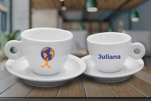 Xícara de Café Coquinho 70ml Personalizada 48 Unidades