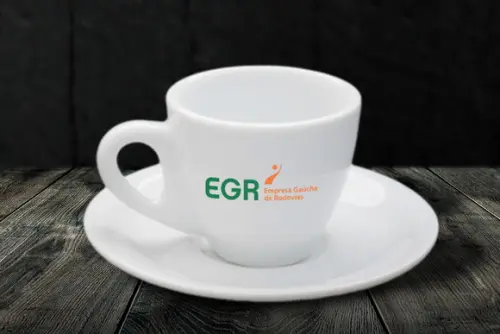 Xícara de Café Personalizada de Porcelana 70ml 12 Unidades