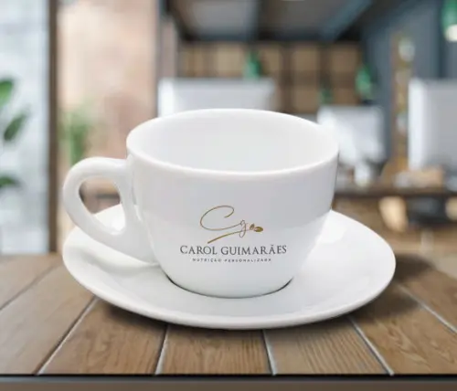 Xícara Personalizada Cremosa 90ml 24 Unidades