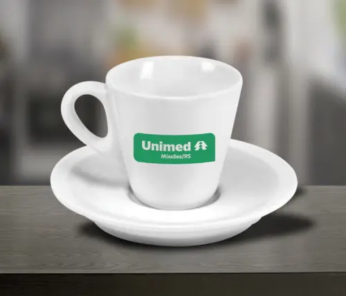 Xicara Personalizada de Café Pirâmide de 70ml - 12 Unidades
