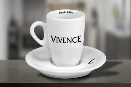 Xícara Personalizada Genova Porcelana 85ml 12 Unidades