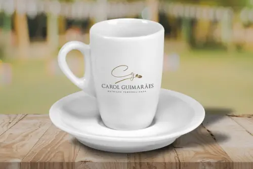 Xícara Personalizada Genova Porcelana 85ml 36 Unidades