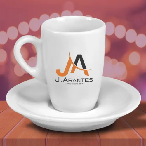 Xícara Personalizada Genova Porcelana 85ml 48 Unidades