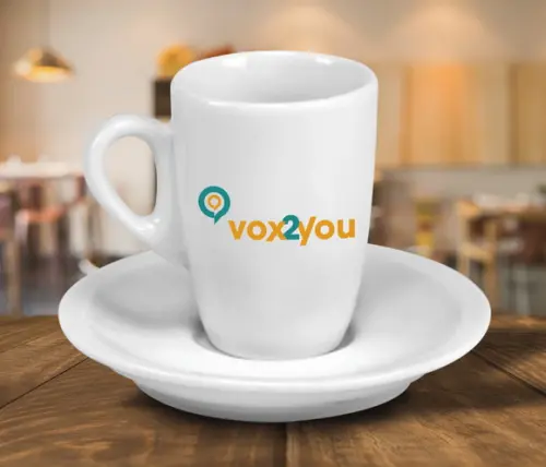 Xícara Personalizada Genova Porcelana 85ml 48 Unidades