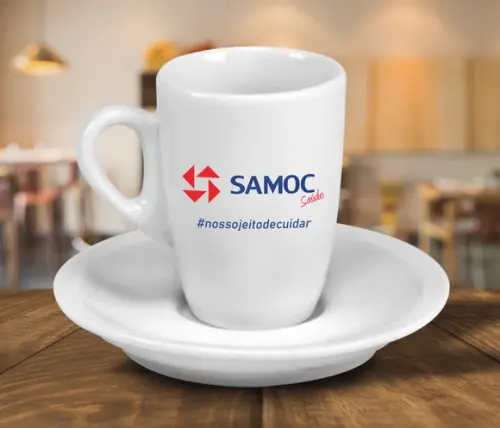 Xícara Personalizada Genova Porcelana 85ml 48 Unidades