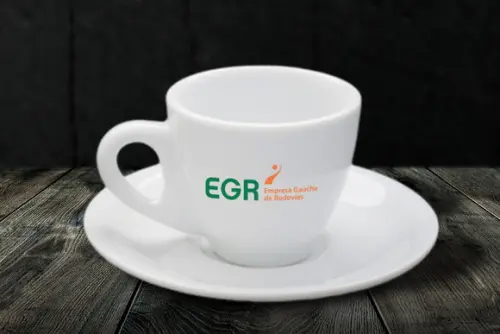 Xícara Porcelana Personalizada Coquinho 70ml 24 Unidades