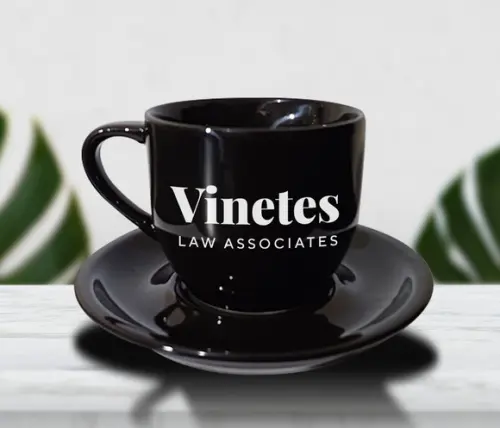 Xicara Preta Personalizada de Porcelana 170ml - 100 Unidades